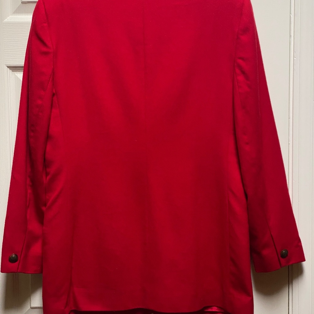 Talbots Red 100% Pure Wool Blazer. - Picture 3 of 6